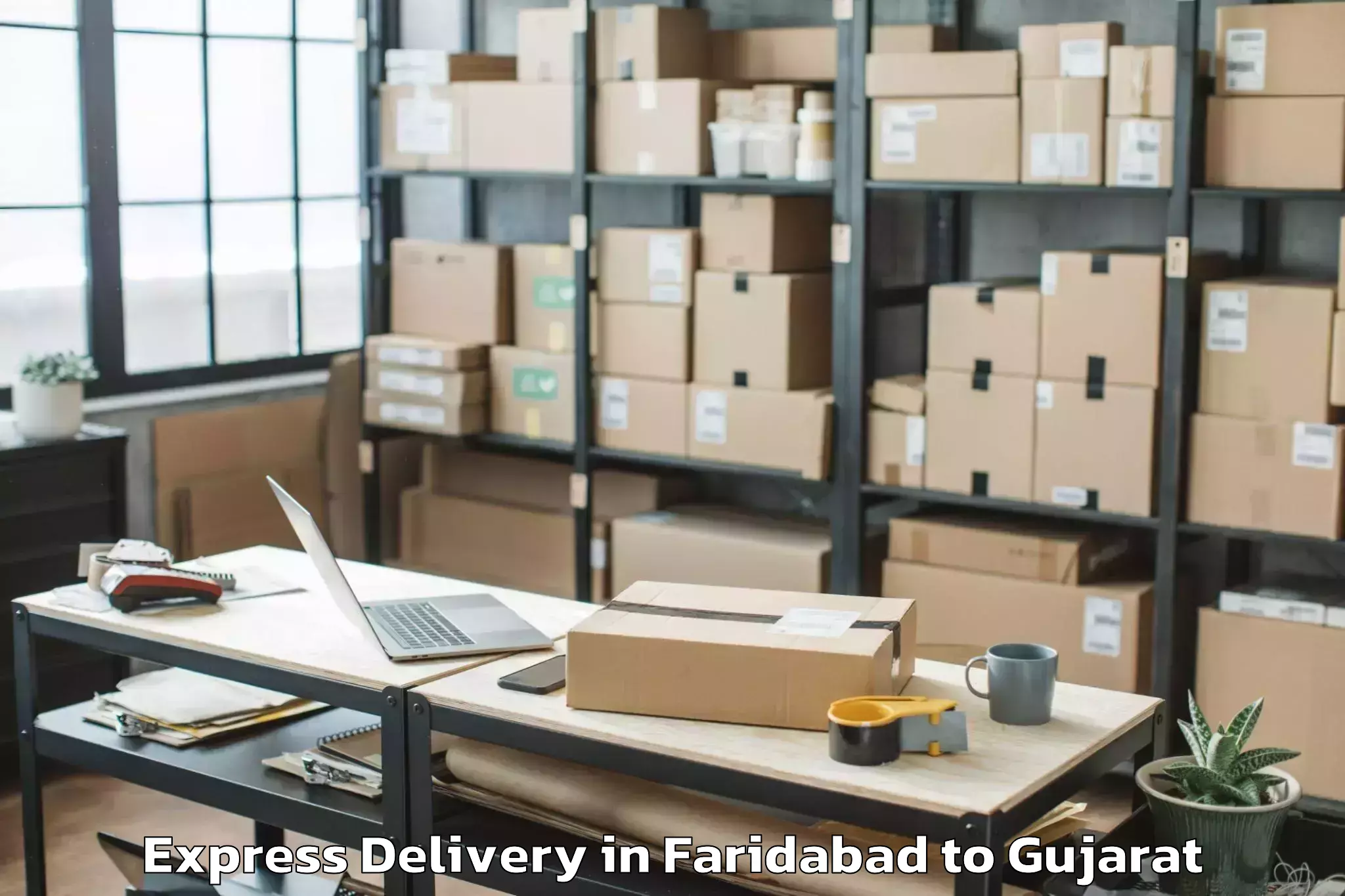 Get Faridabad to Petlad Express Delivery